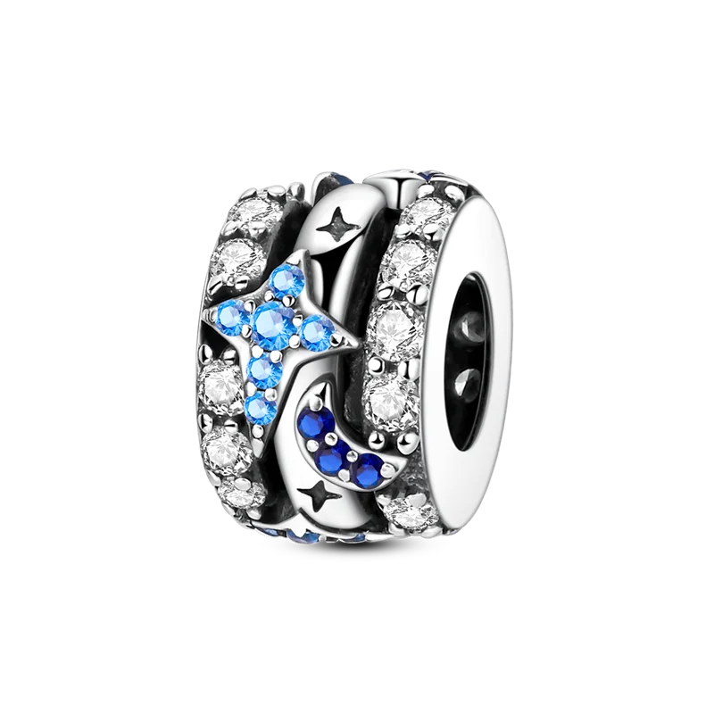 Original-Charm-Perle aus 925er-Sterlingsilber mit eingelegtem Zirkonium, Schleife, Liebesherz, Ballon-Anhänger, passend für Armbänder, DIY-Schmuckmarkierung