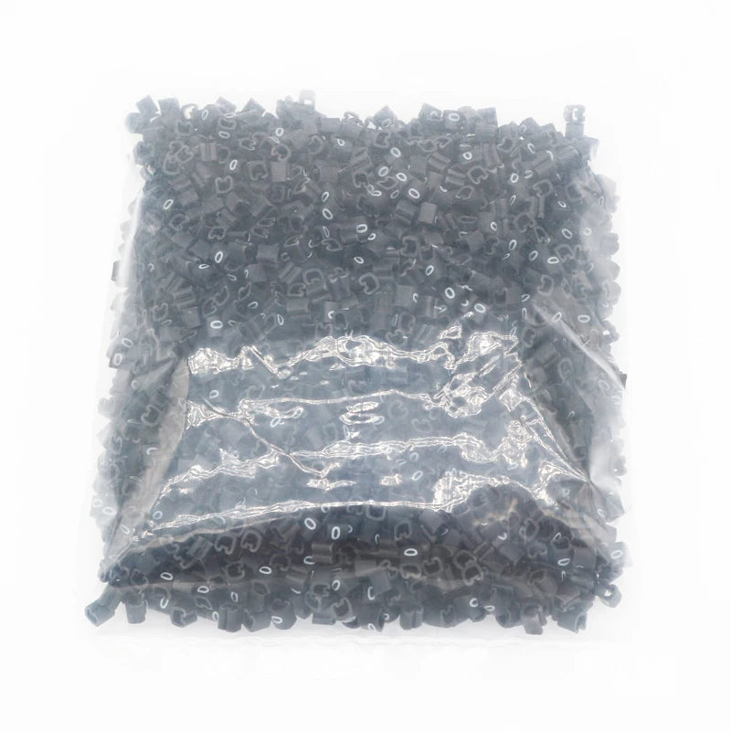 EC 0/1/2/3 Nummer 0/1/2/3/4/5/6/7/8/9 Kabelmarkierungen PVC-Nummernmarkierungsrohre zur Identifizierung von Kabeldraht