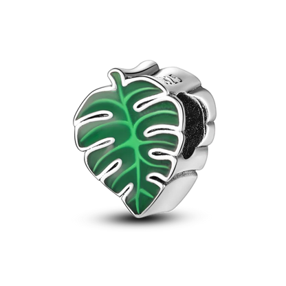 Anhänger aus 925er-Sterlingsilber, grüne Serie, Blumenbaum, Apfel-Anhänger, DIY, feine Perlen, passend für Original-Charms-Armbänder, Damenschmuck, Diy
