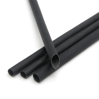 5/10M Glasfaserrohr 1mm ~ 25mm Silikonharzbeschichtete Isolierte Chemikalien- und Hochtemperatur-Glasfaser-Geflechtschlauch-Drahtummantelung
