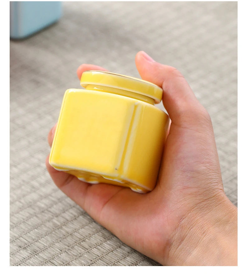 Pet Ashes Ceramic Container Hamster Cremation Personalized Coffin Small Dog Funeral Burial Urn Relics Memorial Places