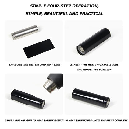20/50/500/stücke PVC-Schrumpf folie vor geschnittene isolierte Wickels chläuche Schrumpf schlauch Batterie folien gehäuse