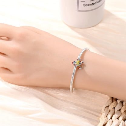 Heißer Verkauf 925er Sterlingsilber Raumschiff-Perlen und Kosmonauten-Anhänger, passend für exquisite Armbänder, schöne Schmuck-Accessoires, Geschenke