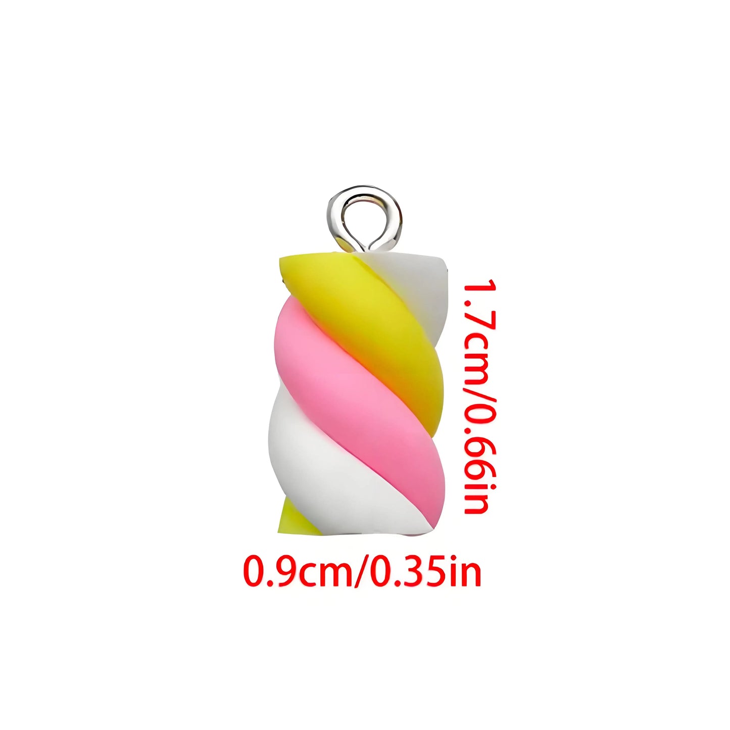 5/10 stücke Bunte Simulation Marshmallow Charms Harz Candy Anhänger für DIY Armbänder Halsketten Ohrringe Schmuck Machen Accessori