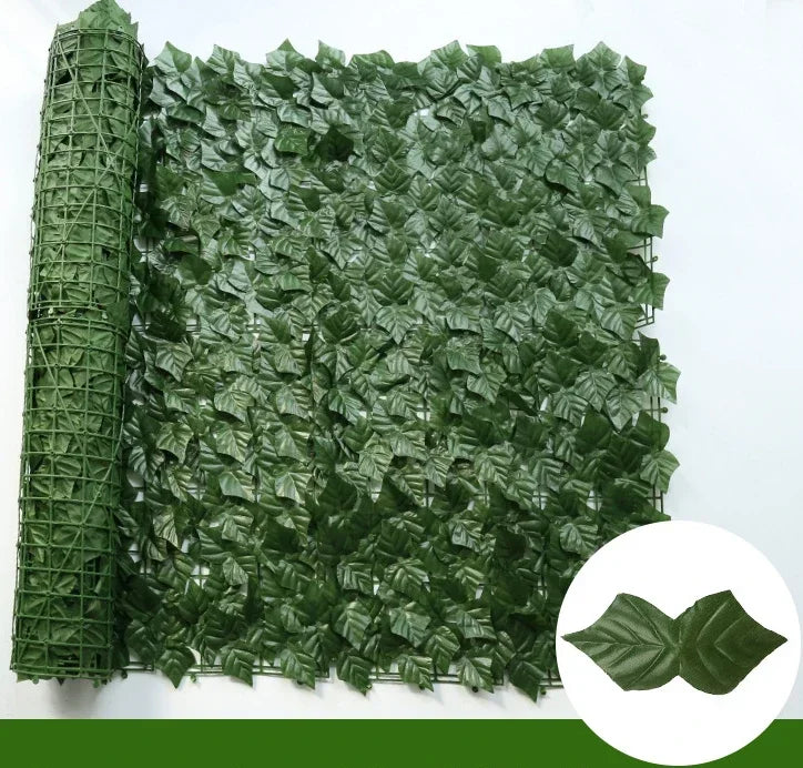 1 x 3 m künstliche Efeu-Hecge, grünes Blatt, Zaunplatten, künstlicher Sichtschutz, Zaun, Bildschirm für Zuhause, Outdoor, Garten, Balkon, Dekoration, Pflanzen