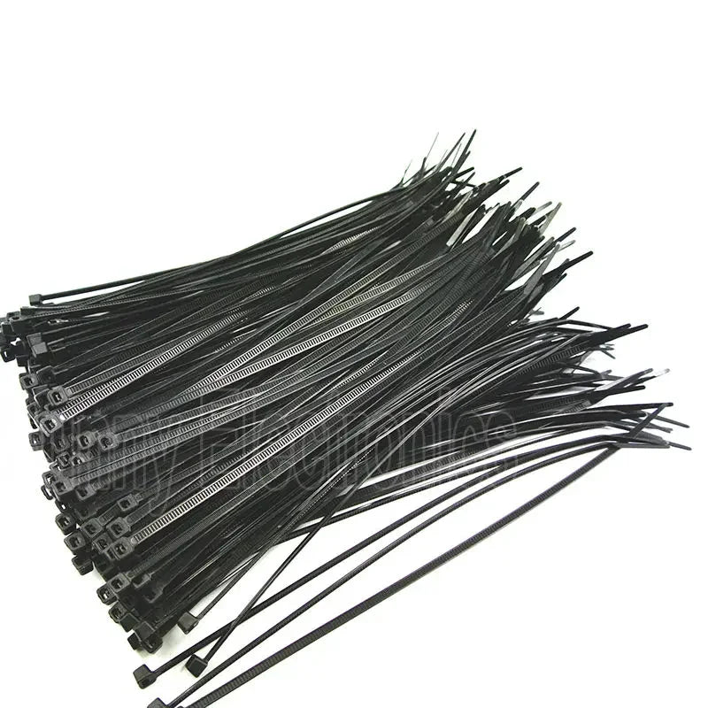 Großhandel 1000 Stück 4 Zoll 2 * 100 mm schwarz weiß blau rot grün orange lila Kabelbinder selbstsichernder Nylon-Kabelbinder