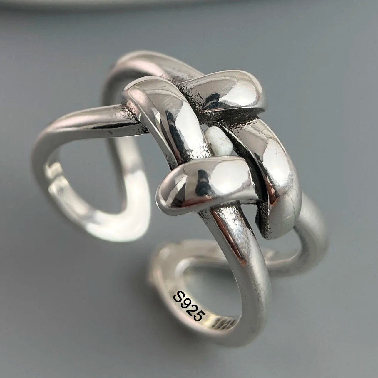 Ringe aus 925er-Sterlingsilber für Damen, Paare, minimalistisch, handgefertigt, schlicht, Retro-Blumen-Herz-Ring, edler Schmuck, Geschenk, verhindert Allergien