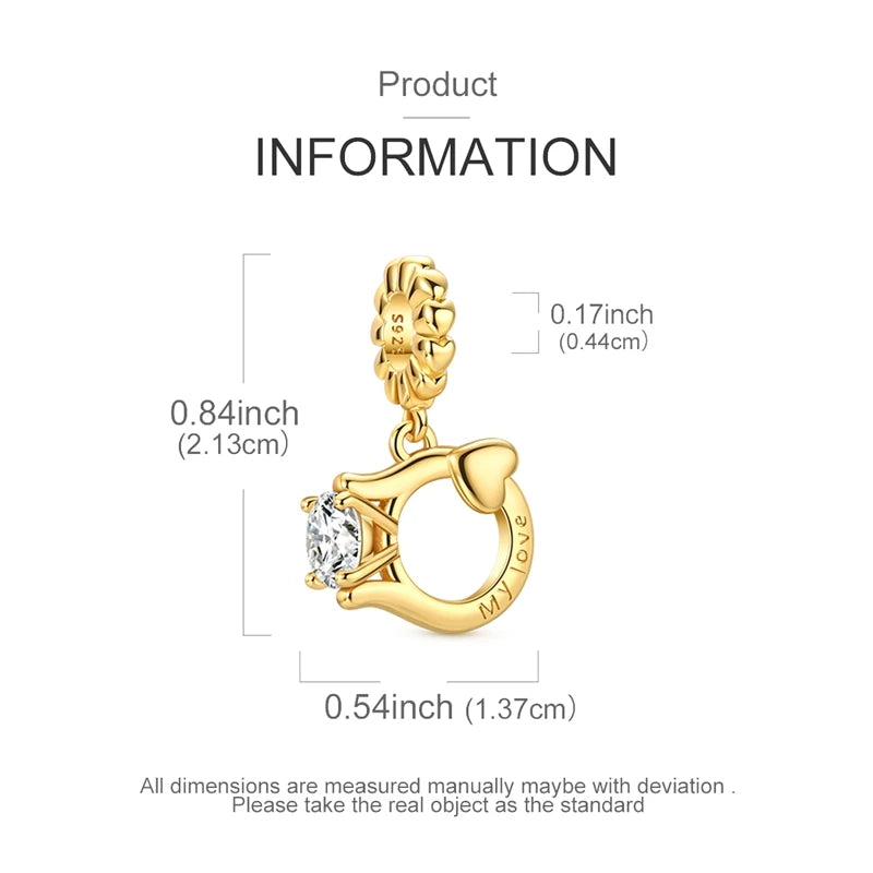925 Silber Charms Perlen Goldenes Kreuz Krone Wal Schmetterling Anhänger Fit Original Armband Halskette Frauen Schmuck DIY Geschenke