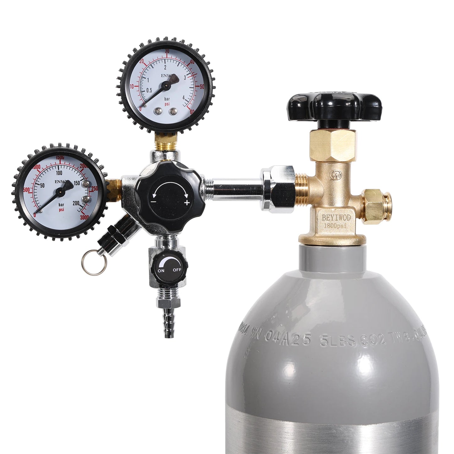 Heavy Duty Dual Gauge CO2 Regler Homebrew Fass Bier Vom Fass Kegerators Regler Sicherheit Druck Relief Ventil