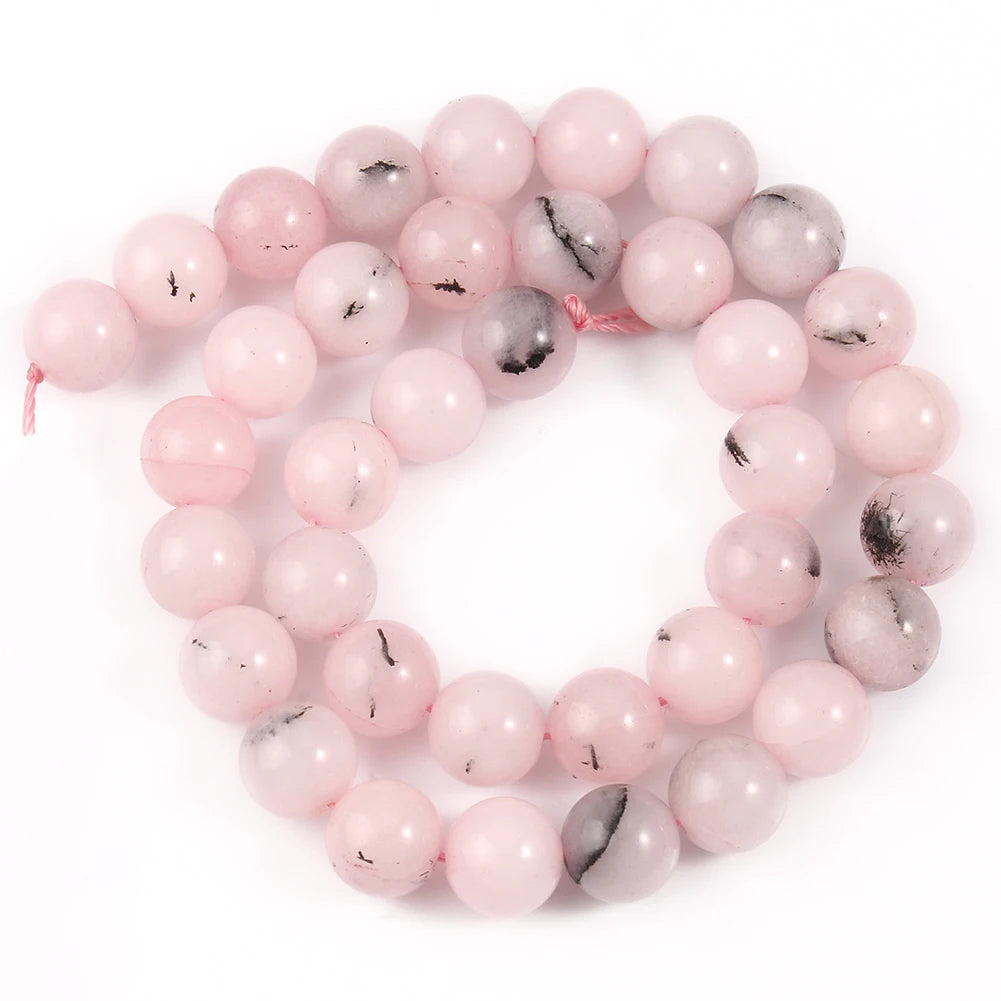 6/8/10mm Naturstein Saphir Farbe Jade Perlen blau runde lose Perlen für Schmuck herstellung liefert DIY Charms Armbänder 15''
