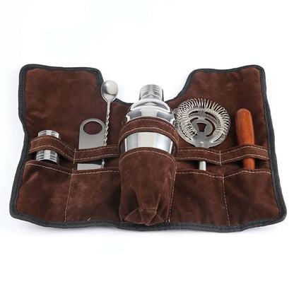 7 Teile/satz Edelstahl Cocktail Shaker Set Bar Werkzeuge mit Mischbecher Professionelle Barkeeper Kit für Home Küche Pub
