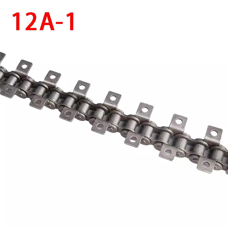 1,5 m Länge 06B, 08B, 10 A, 12 A Einzel-Doppelloch-Antriebsrollenkette Maschinenübertragungsförderkette mit Flügeln