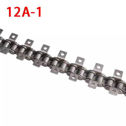 1,5 m Länge 06B, 08B, 10 A, 12 A Einzel-Doppelloch-Antriebsrollenkette Maschinenübertragungsförderkette mit Flügeln