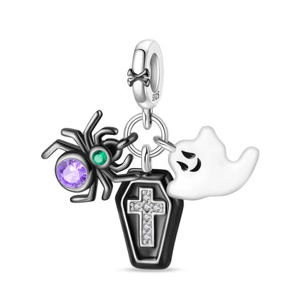 Heißer Verkauf 925er Sterlingsilber, niedliche Panda-Perlen und Pinguin-Anhänger, passend für Schlangenarmband, Boutique-Halskette, schwarzer Anhänger, Geschenk