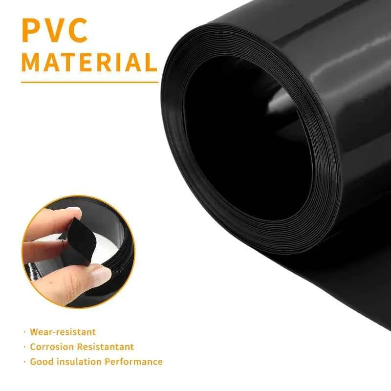 3/5 m, schwarz/fruchtgrün, 7 mm ~ 150 mm, PVC-Schrumpfschlauch, 18650 Lithium-Batteriepack, isolierte Folie, Schutzhülle, Kabelhülse