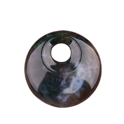 Gelbes Tigerauge, 30 mm, Donut-Edelstein-Charms für die Herstellung von Schmuck, 8 mm Loch, Polieren, runder Glücksmünzenschutz, Sicherheit, Heilung