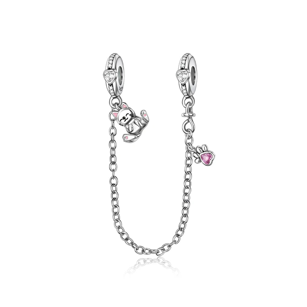 Animal Series Charms aus 925er-Sterlingsilber, Kaninchen, Katze, Pfau, Elefant, Türkei, Hund, passend für DIY-Armbänder, Halsketten, niedliche dekorative Geschenke
