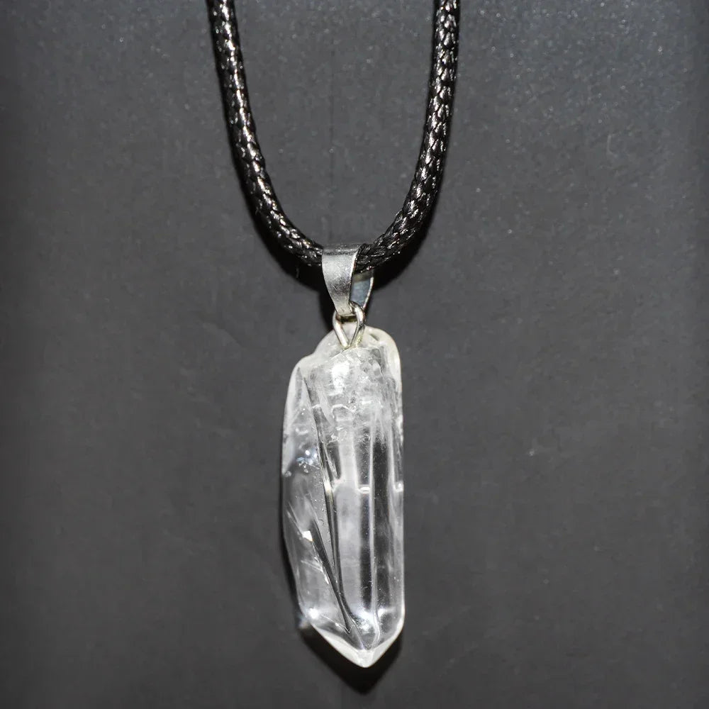 1PC Natürlicher Kristall Rohstein Amethyst Anhänger Energie Heilung Edelstein Amethyst Halskette Charms Chakra Halo Schmuck für Frauen