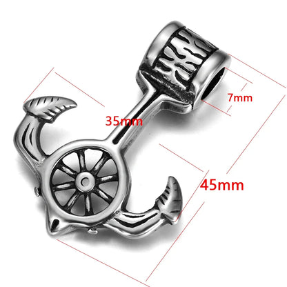 Edelstahl Viking Nordischer Anhänger für Halskette DIY Zubehör Schmuckherstellung Erkenntnisse Männer Charm Supplies Punk Axt