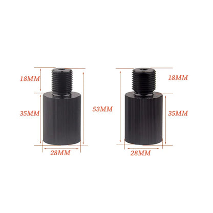 HPA Scuba M18*1.5 zu 5/8-18UNF Schwarz Aluminium Luftflaschenanschluss Konvertierungs-Gewindeadapter Regler CO2 Station Zubehör