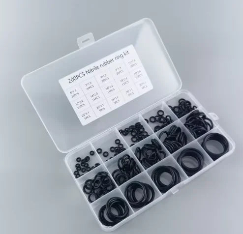 740/1200-teiliges O-Ring-Set aus Nitrilkautschuk, schwarzer O-Ring, ölbeständige, verschleißfeste und wasserdichte O-Ring-Dichtung