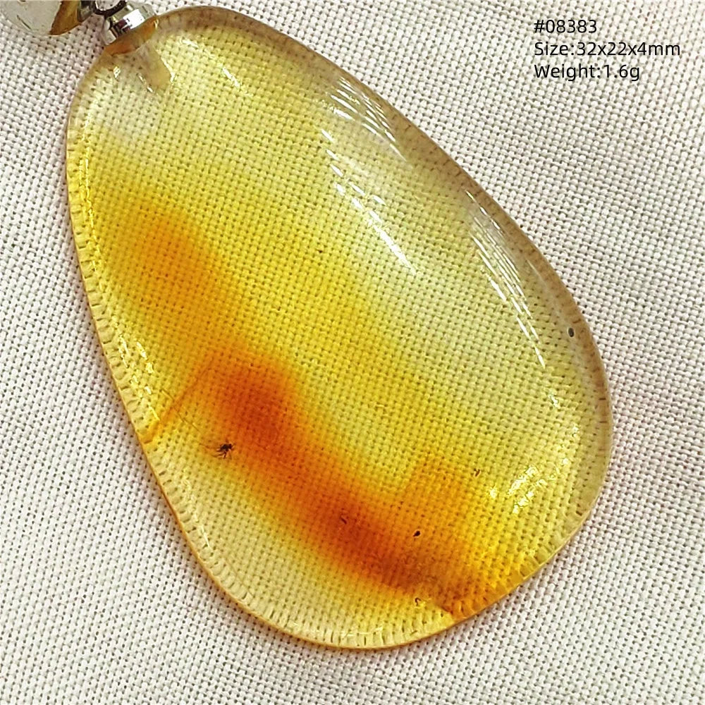 Natürlicher Bernstein-Anhänger Blumenförmiger Gelber Baltischer Bernstein Damen Herren Schmuck Reiki-Stein Burma AAAAAAA