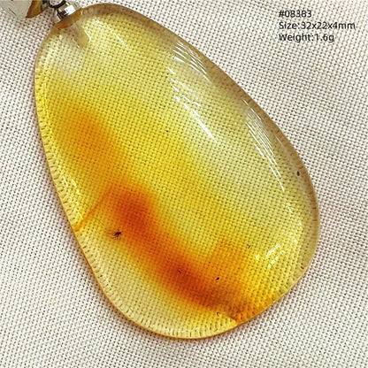 Natürlicher Bernstein-Anhänger Blumenförmiger Gelber Baltischer Bernstein Damen Herren Schmuck Reiki-Stein Burma AAAAAAA