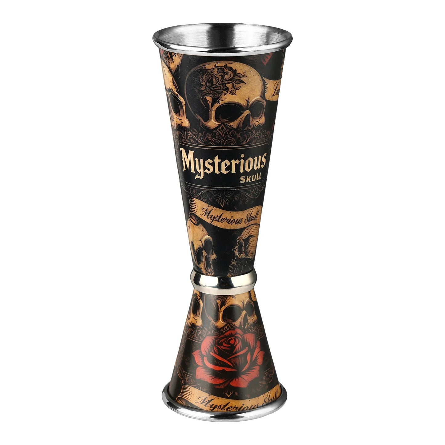Edelstahl-Cocktail-Jigger, 30/60 ml, doppelseitiger Messbecher, Barkeeper, Werkzeug, Bar-Zubehör, Gold, Silber, Kupfer, 20/40 ml Becher