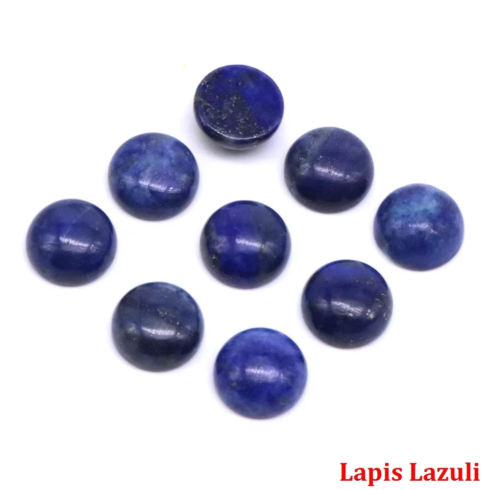 5 teile/los Natürliche Stein Cabochon Spacer 6 8 10 12 14 16 18 20 25mm Runde Cabochons Cameo für DIY Schmuck Zubehör