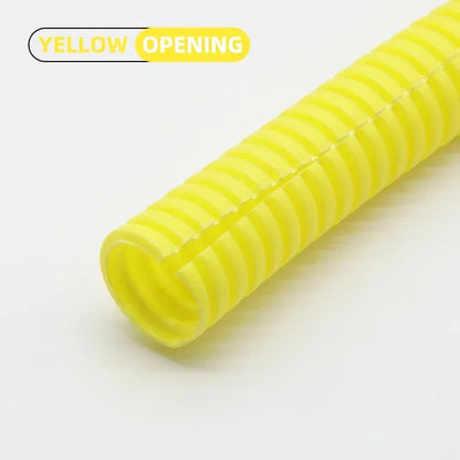 1/5/10M PP-isoliertes Wellrohr, ID7,5 mm ~ 34,5 mm, offenes Gewinde, schützende Drahtabdeckung, Wickelkabelmantel, flexibler geteilter Webstuhl