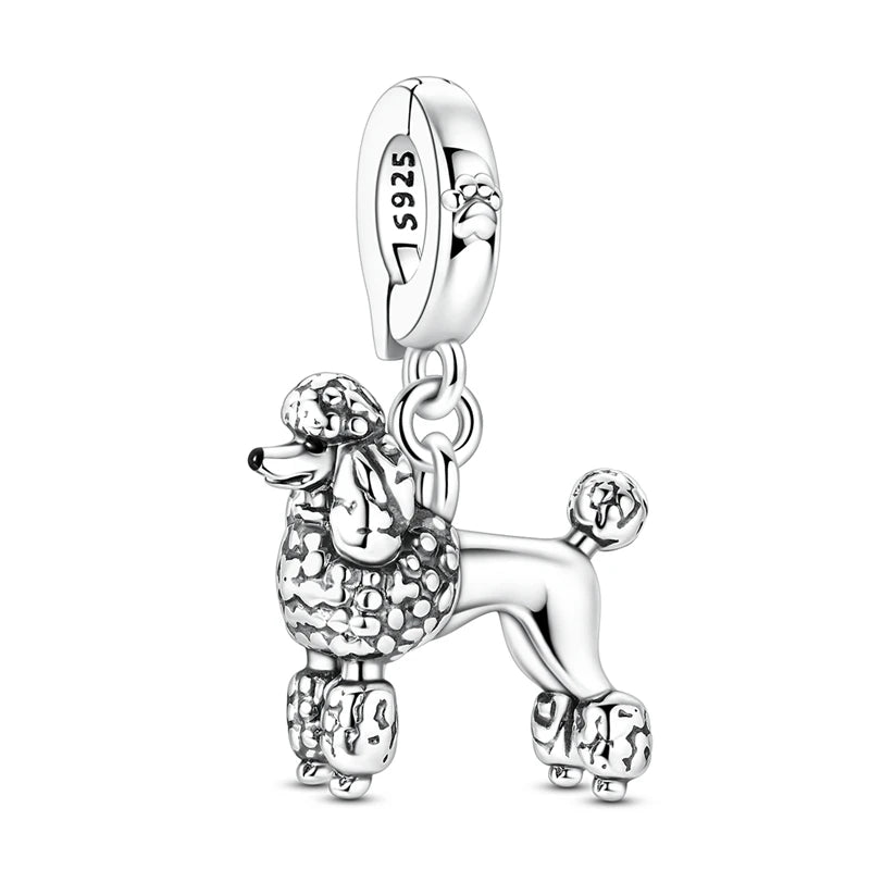 925 Sterling Silber Tier-Serie Charms Perlen Schaf Elefant Tiger Eule Anhänger Passend für Original-Armband DIY Frauen Geschenk
