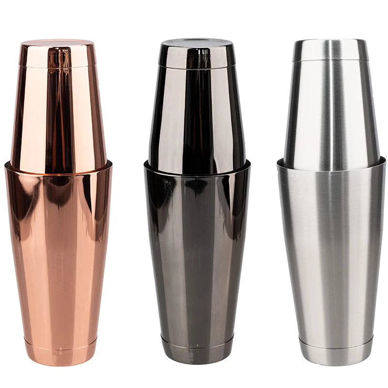 Boston 750/550 ml Cocktail-Shaker mit Rezept, Edelstahl-Mixer, Barkeeper, Bar, Getränke, 2-teilige Cocktail-Shaker, Bar-Werkzeuge