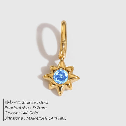 eManco Classic Element DIY Charm Halskette Edelstahl Stern Anhänger Glänzende Strass Mode Armband Schmuck Direkt ab Werk