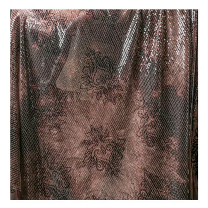 Batik-Baumwollstoff, pflanzlich gefärbte Pailletten, elastischer Basismantel, Kleid, Kleidung, Designer-Stoff für DIY-Schaukelmaterial