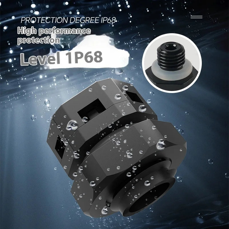 10 Stück M8 Nylon wasserdicht atmungsaktiv Ventil Spirale Außenlampe LED-Beleuchtung Atemschutzmaske IP68 Kunststoff Überdruckventil M12