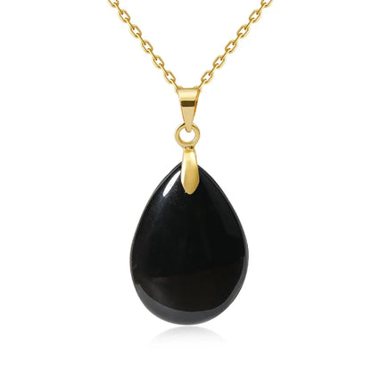 Naturstein Kristall Anhänger Teardrop Mode Halskette für DIY Halskette Ohrringe machen Schmuck Weihnachten Freundschaft Geschenk