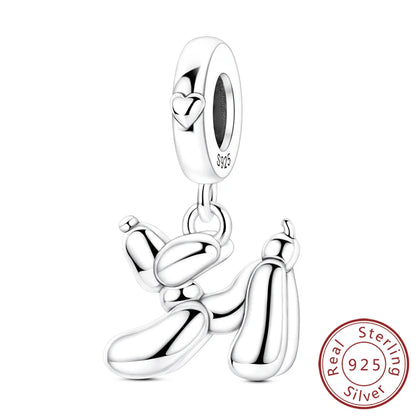 Neue Original Charms Perlen Anhänger 925 Sterling Silber Teddy Pudel Hund Katze Universal Schnalle Charms Fit Armband DIY Schmuck Geschenk