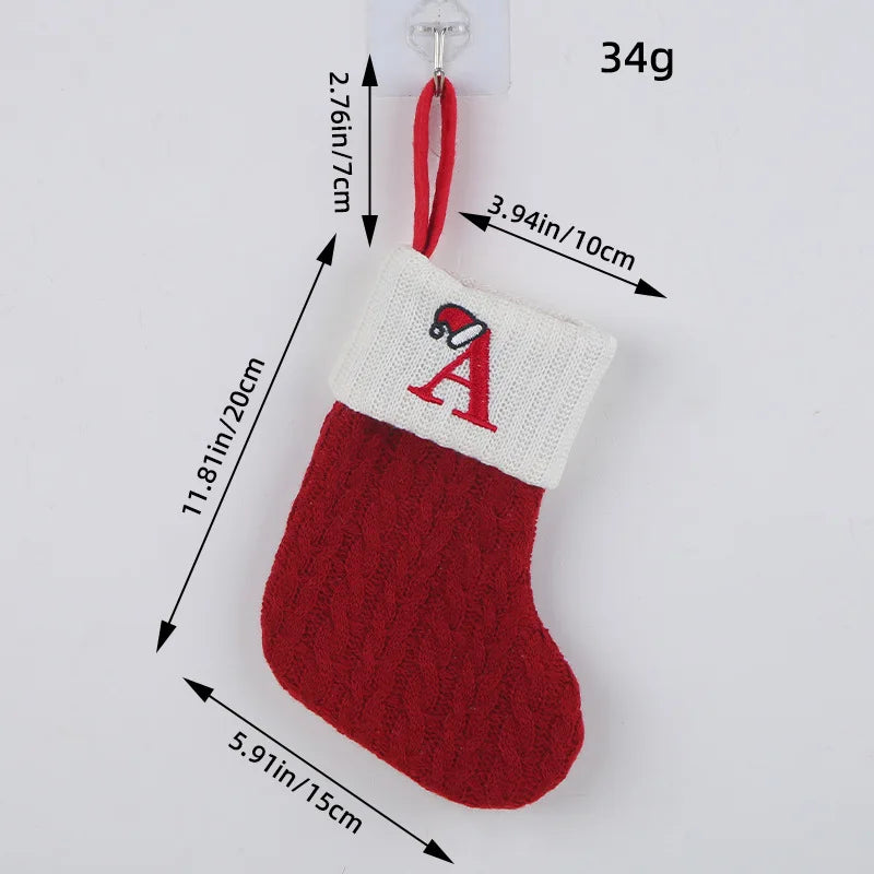 Roter Hut, Buchstabe, Weihnachtssocken, Navidad, Natal, Weihnachtsbaum, Strumpf, Ornament, Geschenk, Stricken, Schneeflocke, Weihnachtsdekoration 2024