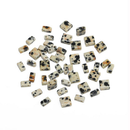 Naturstein Zwei Loch Perlen Doppellöcher Tigerauge Sediment Jaspis Rechteck Perlen für Handarbeit DIY Böhmen Armband Schmuck