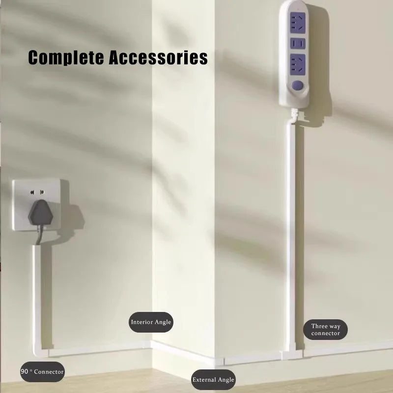 50/100 cm Kabelabdeckungen, Kabelversteck, TV-Kabelmanagement-Abdeckungen, Kabel, Verkabelungskanäle, PVC-Kabelkanal, Kabelhülsenhalter