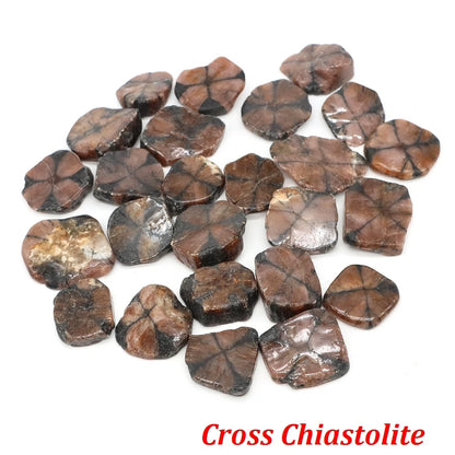 Natürliche Trommelstein-Heilkristalle, Malachit, Amazonit, Chiastolith, Probe, Energie, Mineral, Tank, Aquarium, Garten, Heimdekoration