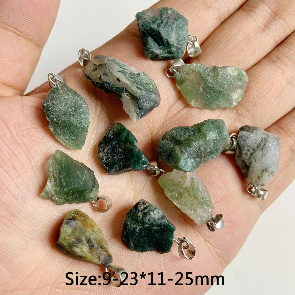5 stücke Natürlichen Rauhen Stein Anhänger Unregelmäßige Form Healing Amethysten Labradorit Agat Quarz Anhänger Für DIY Handgemachte Halskette