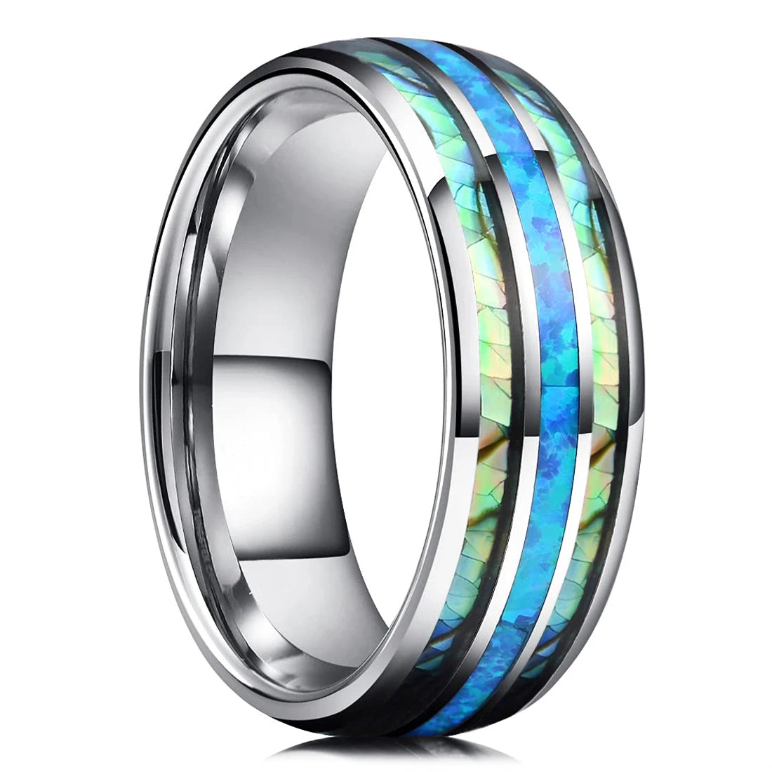 Mode Wikinger Baum des Lebens Edelstahl Abalone Muschel ringe für Männer Odin Norse Wikinger Runen ringe Retro Amulett Schmuck Geschenk