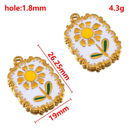 2 Stück 5 Stück Edelstahl Blume Schmetterling Liebe Herz Schleife Anhänger für DIY Halskette Ohrring Geschenk Schmuckherstellung Zubehör