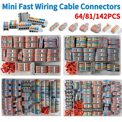 Schnelle elektrische stecker universal kompakte push-in leiter spl verdrahtung kabel stecker stumpf klemmen block AWG28-12