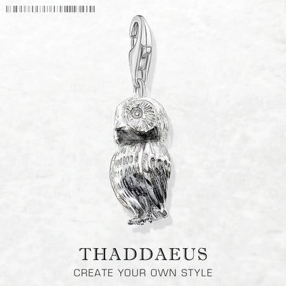 Eule Charme Modeschmuck Sommer brandneue trend ige Sterling Silber niedlichen Anhänger