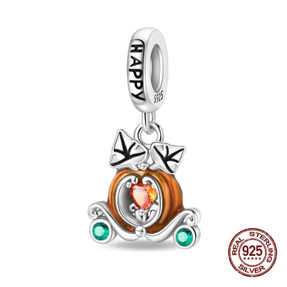Herbst Neue 925 Sterling Silber Braun Maple Leaf Kürbis Biene Charms Bead Fit 3mm 925 Original Armbänder DIY schmuck Warmes Geschenk