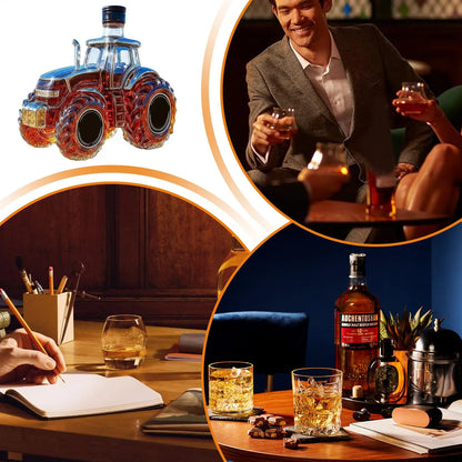 Whiskyflasche, 300 ml, Traktorform, Alkoholspender, Wodka, Whiskyflaschenbehälter für Bourbon, Getränke, Getränke, Familie
