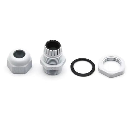 PG7-PG36 Kabelverschraubung, Kabeleingang, IP68, wasserdicht, weißes Nylon-Kunststoff-Anschlussstück