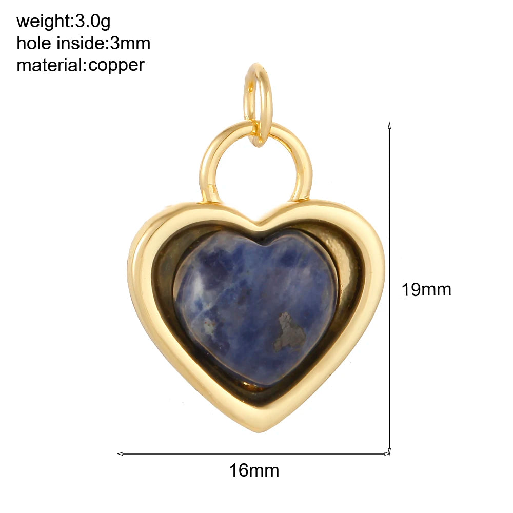 Bohemian Naturstein Perle Charms Für Schmuck Machen Liefert Blau Grün Stein Zirkon Dijes Diy Ohrringe Armband Halskette